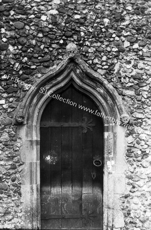 ST ANDREWS C.1300 CHANCEL 1370 TOWER 1460 (THATCHED ROOF OF NAVE & AISLE) DOOR OF CHANCEL 